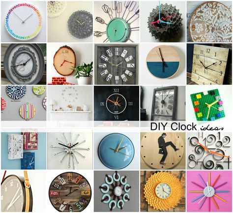 DIY Clock Ideas - The Idea Room Diy Clock Ideas, Headboard Projects, Doily Art, Geek Diy, Clock Craft, Clock Diy, Diy Projects Plans, Clock Ideas, Doilies Crafts