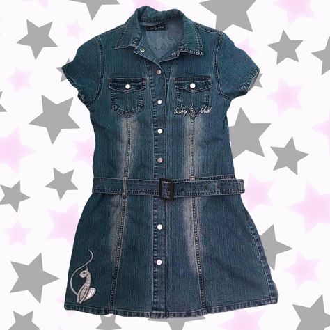 absolutely insane y2k baby phat jean dresseith... - Depop Babyphat Y2k Jacket, Bratz Clothes, Baby Phat Tracksuit, Baby Phat Shirt, Baby Phat Sunglasses, Baby Phat Jeans, Baby Phat, Dress Measurements, Thrift Shopping