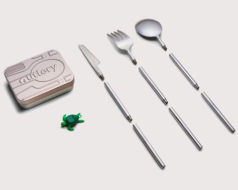 Portable Utensils, Travel Cutlery, Camping Utensils, Travel Utensils, Stainless Steel Silverware, Plastic Cutlery, Portable Food, Outdoor Stuff, Stainless Steel Cutlery