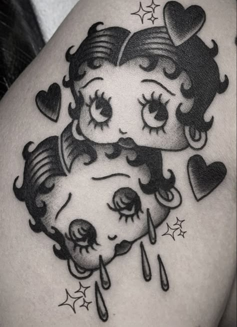 Payasa Tattoo, Betty Boop Tattoos, Cute Tiny Tattoos, Dope Tattoos For Women, Tattoo Flash Art, Dope Tattoos, Little Tattoos, Simplistic Tattoos, Tattoo Design Drawings