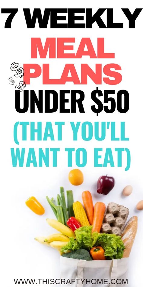 Meal Plans On A Budget, Cheap Healthy Meal Plan, What To Eat Tonight, Frugal Eating, Eating Cheap, One Week Meal Plan, Healthy Weekly Meal Plan, Cheap Meal Plans, Frugal Meal Planning