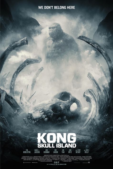 Kong Skull Island Poster, King Kong Skull Island, Giant Monster Movies, Island Movies, Kong Skull Island, Kong Godzilla, King Kong Vs Godzilla, Kong Movie, Legendary Pictures