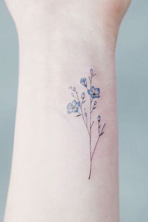 Flower Tattoo Ideas For Women, Watercolor Wrist Tattoo, Watercolor Flower Tattoo, Fine Line Floral, Flower Tattoo Ideas, Inspiration Tattoos, Tattoo Ideas For Women, Cute Tattoos For Women, Kinds Of Salad