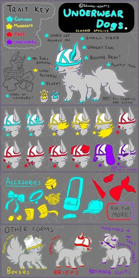 Closed Species Reference Sheet, Fictional Species, Species Design, Animal Oc, Open Species, Original Species, Species Guide, Closed Species, Drawing Ideas List