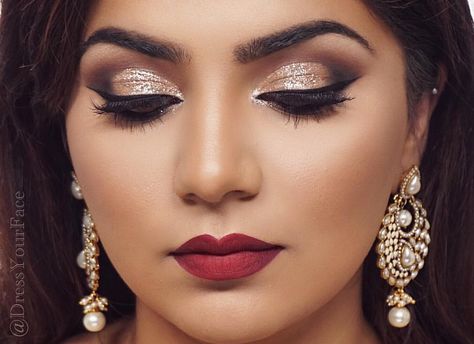 Gorgeous makeup Makeup Ideas For Quinceanera, Bridal Makeup For Brown Eyes, Bridal Lipstick, Indian Skin Makeup, Gorgeous Wedding Makeup, Wedding Hairstyles And Makeup, Indian Wedding Makeup, Indian Bride Makeup, Wedding Makeup For Brown Eyes