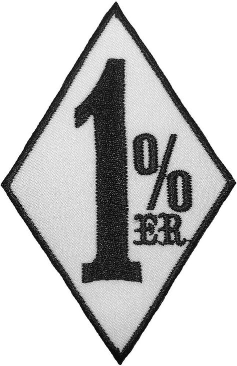 ONE PERCENTER 1% 1er 1% Biker Rider Outlaw Club Motorcycles DIY Embroidered Sew on Iron on Patch Specification:   - Measure Size : 4.25" x 2.75" (H x W)   Features & Benefits:  - Our Patches are 100% embroidered  - Ironed-on Patches will not Peel or Come Off  - Comfort and performance come hand in hand with Ranger Return  - 100% Brand New  - Perfect gift for you and your friend  - These are NOT made in China; they are top quality  - The patches are coated with a special glue that melts due to he Motorcycle Club, Riders Club Logo Design, Rough Riders Logo, Biker Logo Design Motorcycle Clubs, Biker Vest Patches, Motorcycle Diy, Motorcycle Clubs Patches, Motorcycle Patches, Biker Patches