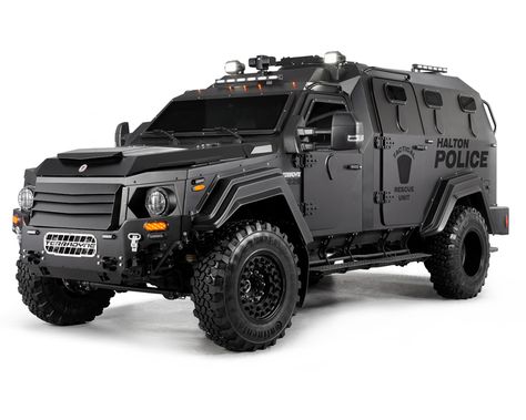 Studio Photography of New Armoured Police Vehicle (MPV) for Halton Regional Police Service...view our blog for more photos! Tactical Truck, Police Truck, Armored Vehicle, Luxury Cars Rolls Royce, Armored Truck, Military Helicopter, Army Vehicles, Futuristic Cars, Emergency Vehicles