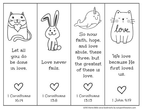 Bookmarks Free Printable, Valentines Bible Verse, Coloring Bookmarks Free, Bible Verse Bookmarks, Bookmarks To Color, School Bookmarks, Valentines Bookmarks, Free Printable Bookmarks, Bible Verse Coloring Page