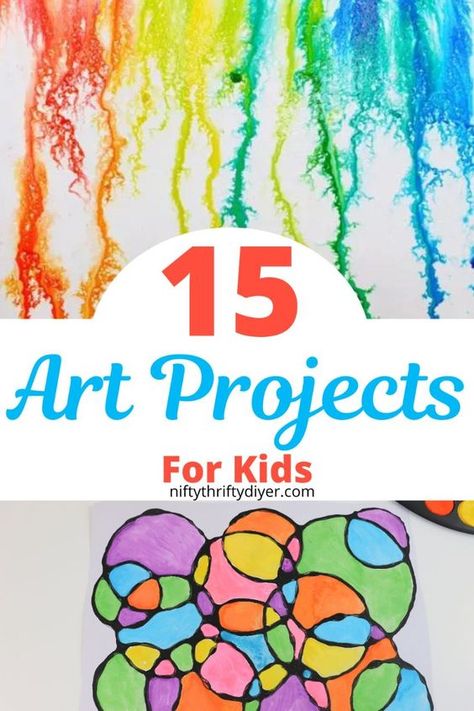 Art Projects for Kids- Discover 15 engaging and creative art projects for kids that will spark their imagination and boost their creativity. These easy and fun DIY activities are perfect for children of all ages and skill levels. From colorful balloon splatter painting projects to black glue abstract art, our list ensures endless artistic fun. These kid-friendly art activities are ideal for both home and classroom settings. Unleash your child's artistic potential with these amazing art projects for kids today! Kindergarten Art Fair Projects, Second Grade Art Activities, Coolest Art Projects, Kindergarten Art Show Projects, Homeschool Art Projects Elementary, Girly Activities For Kids, Simple Art Activities For Kids, Elementary Craft Projects, Kids Art Projects Elementary