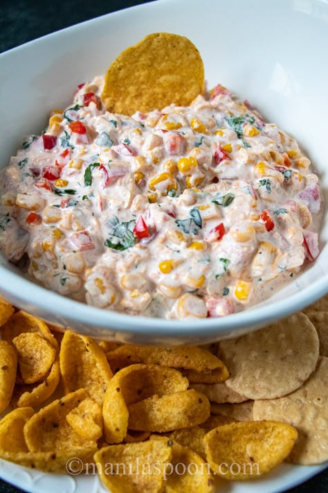 Creamy Corn Dip, Corn Dip Recipe, Corn Dip Recipes, Corn Cheese, Popular Appetizers, Mexican Corn, Corn Dip, Creamy Corn, Cream Cheese Dips