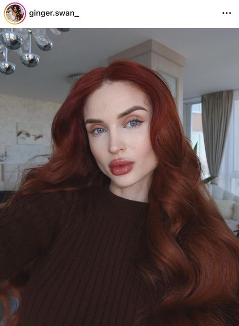 Hair Ideas For Summer, Spring Red Hair, Spring Red Hair Color, Undercut Braid, Formal Ponytail, Red Hair Ideas, Redhead Hair, Red Hairstyle, Slavic Girl