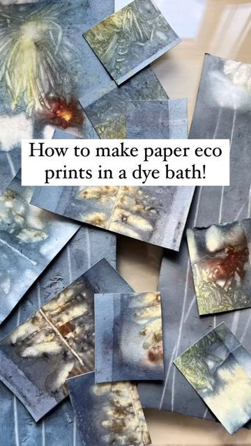 Jorie Morgan on Instagram: "Here’s my favorite way to make eco prints on paper! And remember to be gentle, loving and communicative (with the plants) while foraging and harvesting 🌿❤️ And, thanks again to @gumnutmagic who provided the spark for this multi-year exploration! #plantlove #plantwisdom #inspiredbynature #ecoprint #ecoprintingonpaper #howtovideo #makeink #naturalink #naturaldye #diyvideos #artwitch" Eco Printing On Paper, Ecoprint Paper, Eco Printing Tutorial, Eco Printing Textiles, Eco Flowers, Gelli Printing Art, Mixed Media Art Techniques, 3d Paper Art, Eco Dyeing