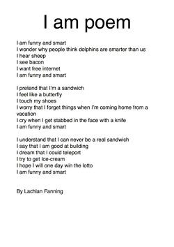 Examples of i am Poems I Am Poem Examples, I Am Poems, I Am Poetry, Example Of Poem, Vision Statement Examples, School Poetry, Poetry Middle School, I Am Poem, 9th Grade English