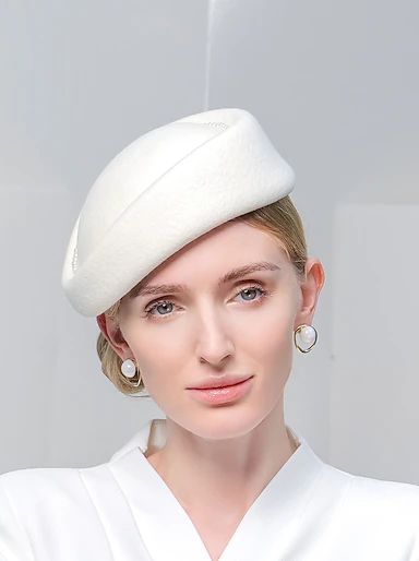 Women's Wedding Hats Elegant Wool Bucket Hats with Satin Bowknot Fedora Vintage for Tea Party Ladies Day Headpiece Headwear 2023 - US $47.99 Holiday Headpiece, White Beret, Top Hats For Women, 23 Style, Cheap Party, Elegant Hats, Wool Fedora, Wool Berets, Cloche Hat