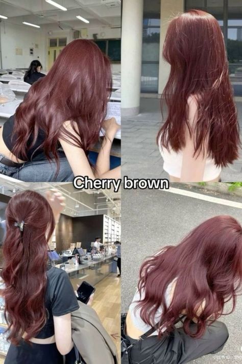 Muted Red Hair Color, Hair Dye Ideas No Bleach, Red Hair 2024 Trends, Cool Toned Red Hair Color, Dusty Red Hair, Colors To Dye Hair, Cold Red Hair, Cool Tone Red Hair, Hair Color Women