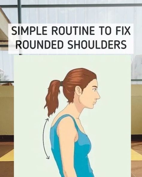 Anjaly Warrier | Expert in Yoga for Weight Loss on Instagram: "Try this simple routine to fix rounded shoulders.   #YogaForPosture #FixRoundedShoulders #ShoulderAlignment #PostureCorrection #HealthyPosture #YogaForShoulders #OnlineYogaClass #ShoulderHealth #YogaAtHome #DeskPosture #YogaForBack #PostureFix #YogaRoutine #HealthyBack #ShoulderStretch #YogaFlow #PostureImprovement #YogaForPainRelief #CorrectPosture #YogaEveryday #HolisticHealth #MindfulMovement #WellnessJourney #FlexibilityAndStrength #yogaforwellbeing  #yogawithanjaly" Fix Rounded Shoulders, Posture Stretches, Neck And Shoulder Exercises, Shoulder Posture, Posture Fix, Yoga Education, Simple Routine, Flexibility Routine, Rounded Shoulders