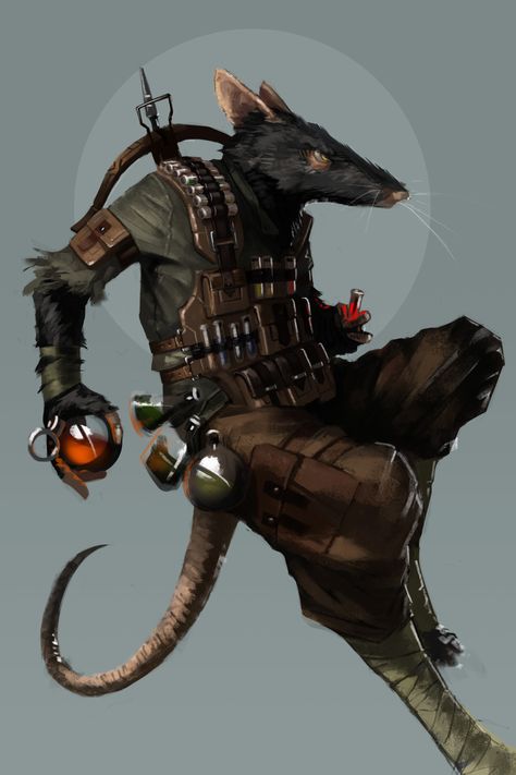 A Ratfolk Alchemist a player had commissioned for a game I ran #ratfolk #ratkin Mtg Tokens, Alt Art, Pathfinder Character, Mtg Art, Heroic Fantasy, A Rat, Fantasy Races, Dungeons And Dragons Characters, Dnd Art