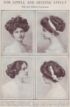 1910s hairstyles | Hairstyles 8211, English Hairstyles, 1910S Hairstyles, Hairstyle ... Historical Hairstyles, Steampunk Hairstyles, Edwardian Hairstyles, Victorian Hairstyles, Gibson Girl, Gothic Steampunk, Old Fashion, Edwardian Era, Edwardian Fashion