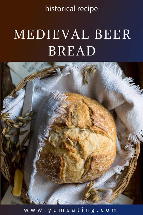 Medieval Bread Recipes, Yeast Beer Bread Recipe, Medieval Dinner Recipes, Medieval Feast Recipes, Viking Bread Recipe, Ancient Bread Recipe, Witcher Recipes, Viking Food Recipes, Medieval Gingerbread