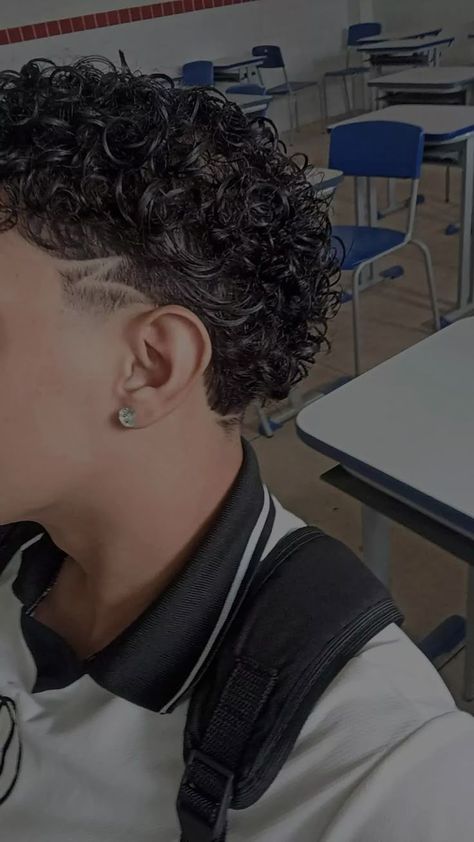 Amazing Haircut Designs for Men (Detailed Gallery) | Simple & Easy Haircut Design Ideas For Men Taper Fade Line Design, Side Taper Design, Mullet With Curly Hair, Haircut For Men Short Hair, Cute Hair Designs, Back Taper Design, Fade Haircut Designs For Men, Taper Design Haircut, Haircut For Men Short