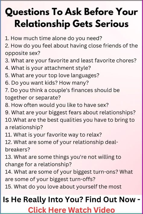 Questions To Ask Before Your Relationship Gets Serious Things To Ask Before Dating, Serious Conversations With Boyfriend, Questions To Ask While Dating, Questions To Ask Someone Your Dating, Serious Dating Questions, Serious Questions To Ask Your Boyfriend, Dating Questions Getting To Know, Questions To Ask Before Dating, Questions To Ask Your Girlfriend