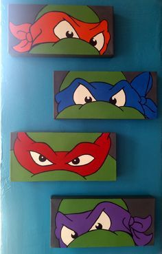 Teenage Mutant Ninja Turtles Bedroom Ideas Ninja Turtle Canvas Painting, Ninja Turtle Painting, Ninja Turtles Bedroom, Teenage Mutant Ninja Turtles Bedroom, Ninja Turtle Room, Ninja Turtle Bedroom, Turtle Bedroom, Turtle Room, Tmnt Birthday