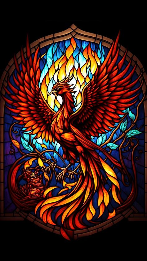 Phenix Paintings, Phenix Wallpapers, Stained Glass Phoenix Tattoo, Phoenix Artwork Illustration, Phoenix Artwork Drawings, Phoenix Paintings, Phoenix Dress, Phoenix Painting, Phoenix Bird Art