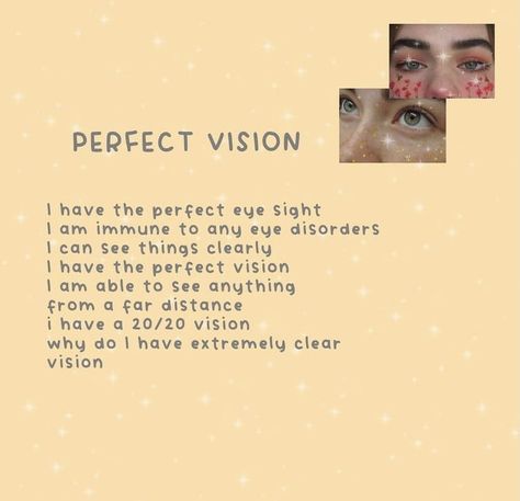 Self Esteem Affirmations, 20 20 Vision, Perfect Vision, Happy Life Quotes, Life Vision Board, Vision Eye, Vision Board Affirmations, Self Concept, Morning Affirmations