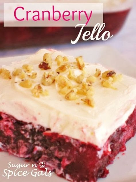 Cranberry Jello - My Recipe Magic Cranberry Jello Salad, Congealed Salad, Cranberry Jello, Jello Recipe, Jello Salads, Jello Desserts, Cranberry Salad, Jello Salad, Jello Recipes