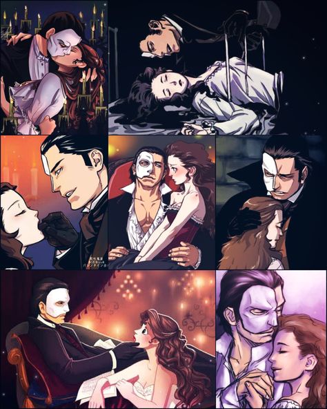 Eric And Christine Fanart, Phantom X Christine, Erik And Christine Fanart, The Phantom Of The Opera Fanart, Erik X Christine, Phantom Of The Opera Fanart, Phantom Musical, Boulet Brothers, Opera Ghost