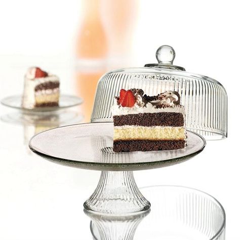 Now you can have your cake and eat it too! Glass Cake Dome, Cake Stand With Dome, Beautiful Cake Stands, Cake Dome, Bowl Cake, Glass Cake, Glass Cake Stand, Glass Cakes, Punch Bowls