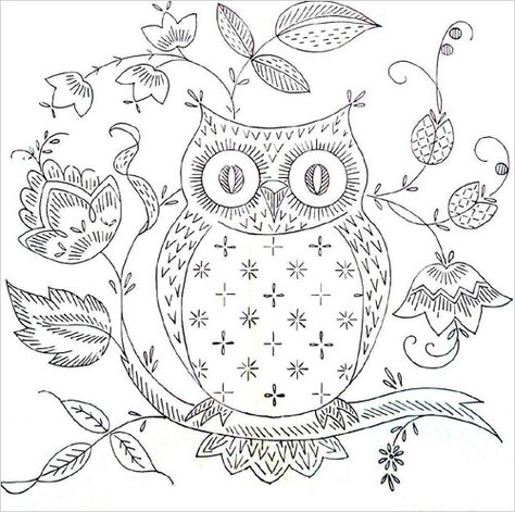 My Owl Barn: Owl Love You: Embroidery Pattern Owls Tattoo, Kasuti Embroidery, Owl Embroidery, Thread Bracelets, Embroidery Patterns Vintage, Pola Sulam, Paper Embroidery, Owl Patterns, Bracelets Diy