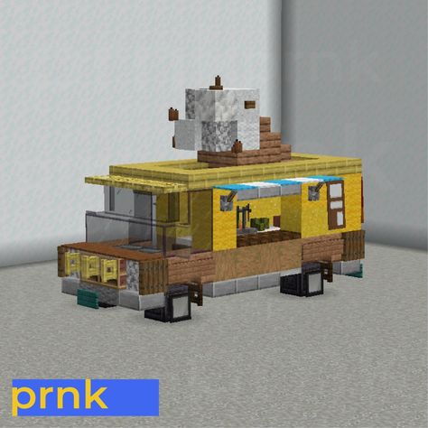 Minecraft Ice Cream, Minecraft Car, Fortnite Funny, Funny Gaming, Ice Cream Van, Vintage Caravan, Van Home, Minecraft Memes, Minecraft Pe