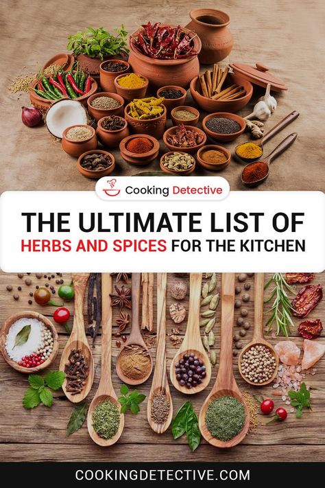 herbs and spice List Of Herbs, Summer Savory, List Of Spices, Cooking Herbs, Kaffir Lime Leaves, Kaffir Lime, Herbs De Provence, Eastern Cuisine, Caraway Seeds