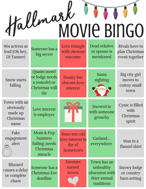 Hallmark Christmas Movie Party Ideas, Hallmark Christmas Movie Drinking Game, Hallmark Bingo Christmas, Hallmark Movie Party Ideas, Hallmark Movie Bingo, Hallmark Party Ideas, Christmas Movie Bingo Free Printable, Hallmark Christmas Movie Party, Hallmark Bingo