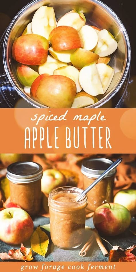 Apple Butter Stove Top, Preserve Apples, Fall Baked Goods, Spiced Apple Butter, Preserving Apples, Canning Apples, Sourdough Toast, Fall Apple Recipes, Apple Butter Recipe