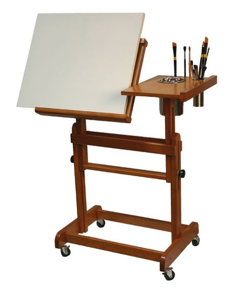 Home Art Studios, Table Easel, Art Studio Space, Art Studio Room, Art Studio Ideas, Painting Girl, Art Studio At Home, Art Easel, Artist Sketches