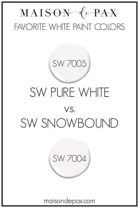 Sherwin Williams Snowbound Walls, Popular White Paint, Sw Snowbound, Pure White Paint Color, Sw Pure White, Bright White Paint, Pure White Sherwin Williams, Sherwin Williams Snowbound, Sherwin Williams Extra White