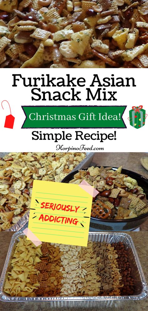 Japanese Chex Mix Recipe, Asian Snack Mix Recipe, Healthy Chex Mix, Asian Recipes Easy, Chex Party Mix Recipe, Chex Mix Recipes Sweet, Pioneer Foods, Chex Recipes, Party Mix Recipe