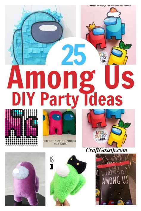 DIY Among Us Birthday Party Ideas With Free Printable – Party Ideas Amongus Birthday Party, Among Us Party Food, Among Us Birthday Party Food Ideas, Among Us Food Ideas, Among Us Party Favors, Among Us Birthday Party Favors, Among Us Birthday Party Games, Among Us Party Decoration, Among Us Birthday Party Decoration