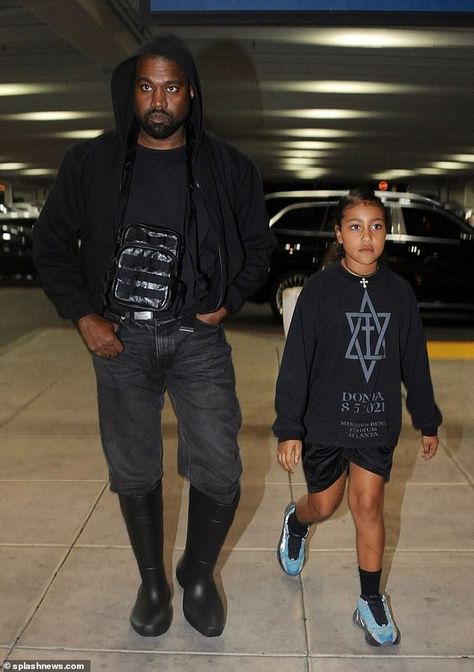 Kanye And North West, Kanye West And North, Kanye And North, Black Birkin Bag, Plain White Sneakers, Black Cropped Jacket, Basketball Practice, Kim And Kanye, Tuesday Afternoon