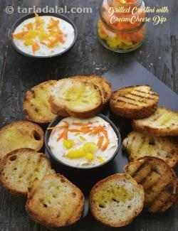 Griller Recipes, 26 Vegetarian Griller Recipes Quick Starters, Indian Starters, Cream Cheese Recipes Dip, Grilled Sweet Potatoes, Cream Cheese Dip, Cream Cheese Spread, Tiffin Recipe, Crostini Recipes, Healthy Grilling Recipes