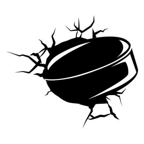 Ice hockey puck crashed into wall PNG Design Hockey Puck Drawing, Ice Hockey Tattoo, Wall Png, Hockey Drawing, Hockey Tattoo, Skate Tattoo, Hockey Wall Art, Fire Png, Ice Hockey Sticks