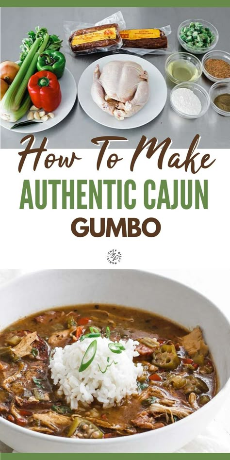 Cajun Recipes Louisiana Authentic Gumbo, Gumbo Freezer Meal, Chicken Sausage Okra Gumbo, Authentic Chicken And Sausage Gumbo, Authentic Gumbo New Orleans, New Orleans Gumbo Recipe Authentic, Chicken Okra Gumbo, Gumbo Yaya Recipe, Filet Gumbo Recipe