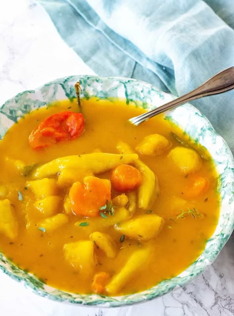 Jamaican Pumpkin Soup Recipe, Soup Jamaican, Jamaican Soup, Pumpkin Soup Healthy, Ital Food, Vegan Pumpkin Soup, Jamaican Cuisine, Jamaican Dishes, Pumpkin Soup Recipe