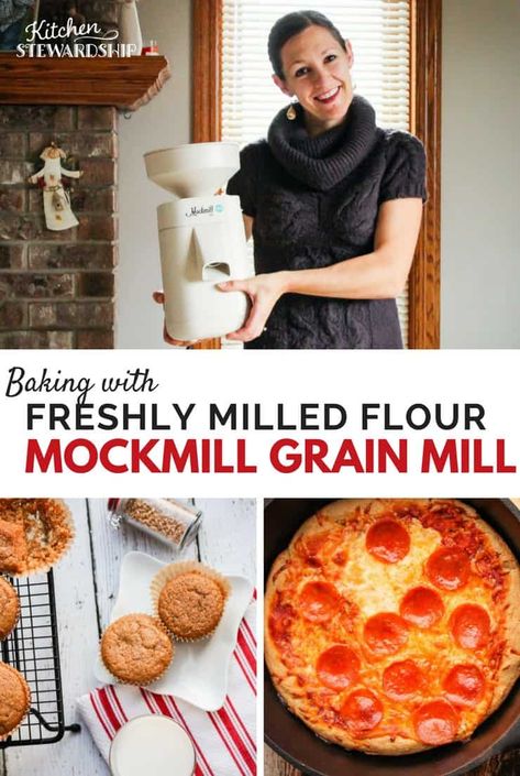 Mockmill Review: Is it Really the Best Grain Mill on the Market?: The Mockmill grain mill is billed as the best, most professional grade home mill available (at least at an affordable price). We've run it through the gauntlet for 4 months now and share the good, bad, and not-so-ugly in our classic uber-honest, comprehensive review! Will you find more reasons to buy a Mockmill than not? #productreview Mockmill Recipes, Whole Grain Muffins, Grain Muffins, Homemade Pantry, Grain Mill, Food Style, Run It, Cooking Gadgets, Cooking Equipment