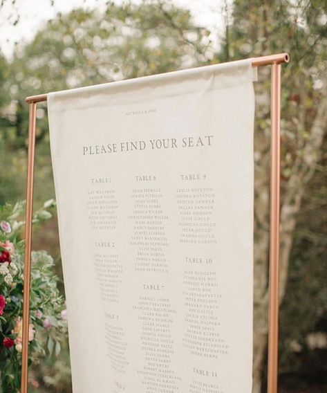 A gorgeous fabric table plan created for a @weddingsbyjennahewitt wedding weekend last Summer hung on a @weddingmetalart frame and captured by @mandjphotos - my On the Day stationery slots for July and September are now nearly full and August is fully booked. So a word to the wise - whoever youre planning to have create your stationery nows the time to be getting in touch with them even to just reserve a slot if youre not ready to design yet x . . . . #bureaudesign #bybureau #weddingstationery Folding Screen Seating Chart, Minimal Wedding Seating Chart, Wedding Sitting Plan, Table Plan Wedding Easel, Please Be Seeded Wedding Seating Chart, Table Plan Ideas, Wedding Welcome Sign Pressed Flowers, Diy Wedding Table, Modern Wedding Stationery