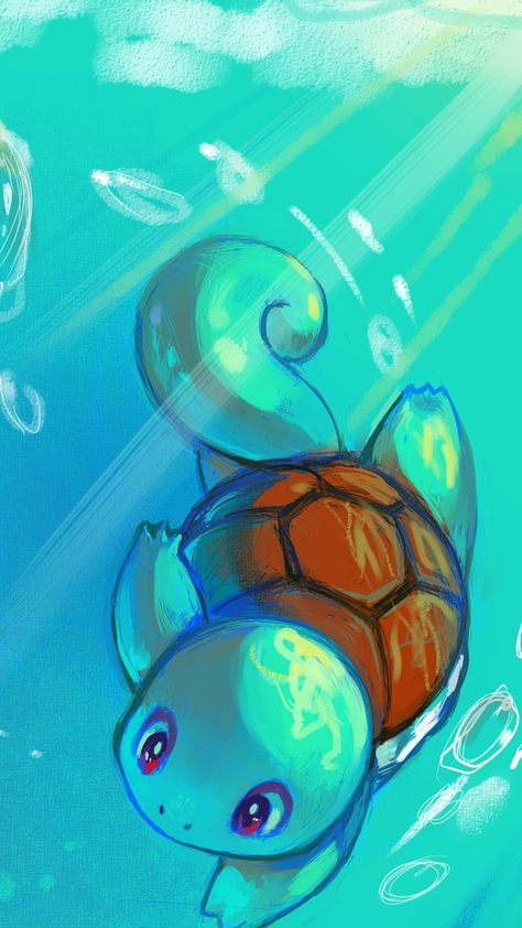 It's Squirtle, the Water-type Starter Pokemon of Kanto. Pokemon Wallpaper, Hd Backgrounds, Iphone Wallpapers, Pokemon, Wallpapers, Screen, Iphone, Water, Pokémon