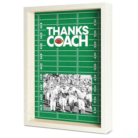 PRICES MAY VARY. LEAVE YOUR MARK! This football coach frame is the perfect gift for the awesome football coach in your life! This popular football design features a smooth glass front so your team can sign their names and leave personal messages for your coach. PERFECT FOR HOME AND OFFICE! The vertical orientation of the frame is fitted with an easel so that it can be displayed on a tabletop or shelf. Each frame also features a hanging back so that it can be displayed on the wall of your coach’s Football Gifts For Players, Senior Football Gifts, Football Frame, Resin Texture, Homecoming 2023, Coaches Gifts, Football Player Gifts, Sports Crafts, Football Team Gifts