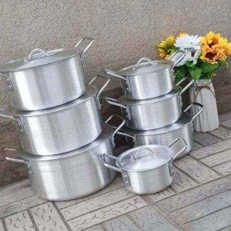 14pc Aluminum Cooking Set $425 Kitchen Sets Dishes, Wedding Shopping List, Serving Dishes Set, Kitchen Decor Collections, Crockery Design, Crockery Set, Wedding Shopping, House Plan Gallery, Camping Items